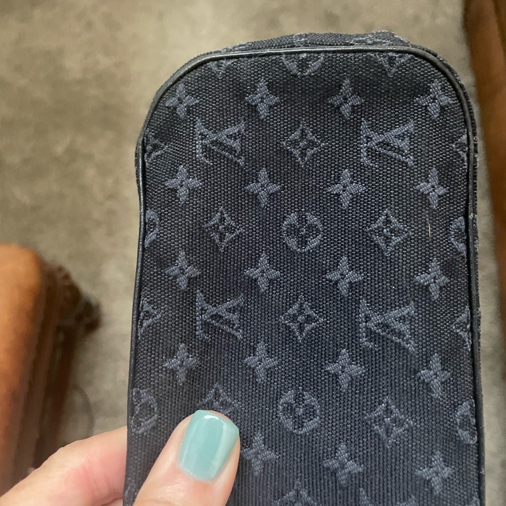 Louis Vuitton Dark blue denim mini Lin Tote with leather trim - Picture 9 of 12